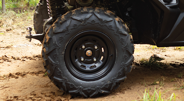 ALL TERRAIN TYRES AND STEEL WHEELS